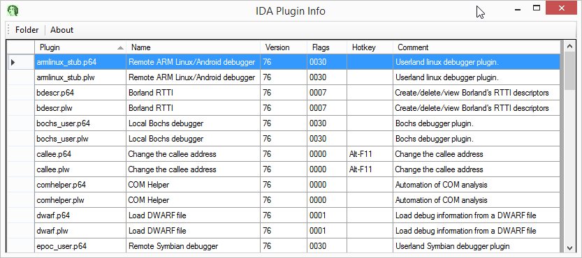 IDA Plugin Info Example